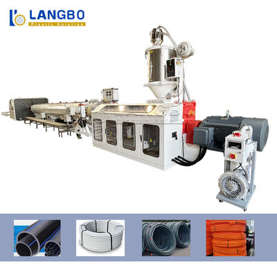 品質  Natural Gas Pe Pipe Production Line , Single Screw Extruder Hdpe Pipe Machine 工場