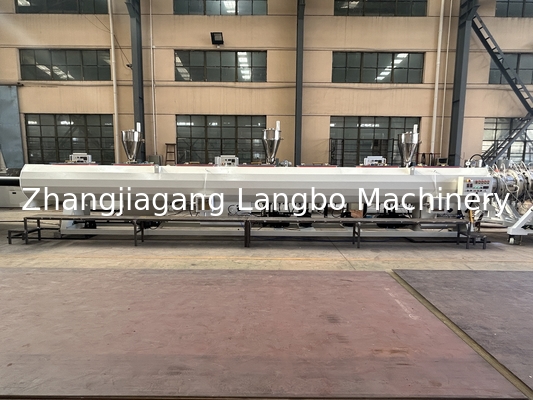 中国 16-110mm 高密度ポリエチレンパイプ製造機械 シエメンスのモーターとPLCの両方