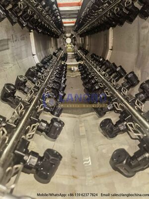 50-200mm PVC-Uパイプエクストルーションライン 80/156 55kw 統合ギアボックスとシメンスモーター