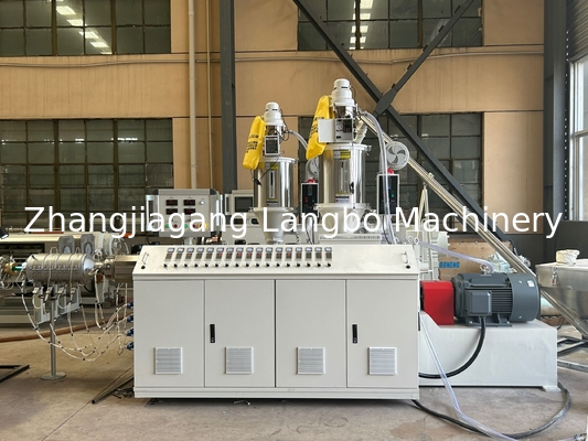 PE HDPE LDPE PPR シングルスクリュープラスチックエクストルーダー 水ガスオイル供給パイプチューブエクストルーション生産ライン
