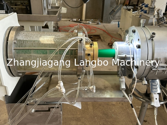 PE HDPE LDPE PPR シングルスクリュープラスチックエクストルーダー 水ガスオイル供給パイプチューブエクストルーション生産ライン
