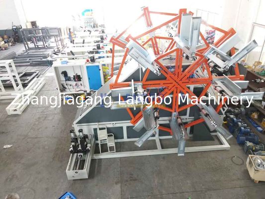 PE大直径パイプエクストルーションマシンのためのストラッピングマシンとプラスチックパイプローリングマシン