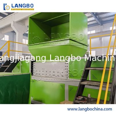 全自動水平廃棄物 プラスチックの破碎機 ニュー エンジン 破碎 PVCパイプ PE 波紋パイプ リサイクル 破碎機