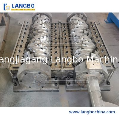 ヘビーデューティーダブルシャフト固形廃棄物プラスチックおよび紙廃棄物シュレッダーマシン、硬質PP/Petシート破砕シュレッダー、廃棄物処理業界向け