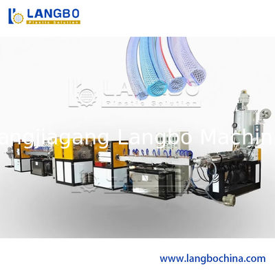 プラスチックソフトPVCガーデンファイバー編組補強パイプホースチューブ押出成形機