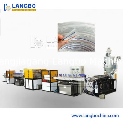 PVCナイロン編組ホースパイプ 16-32mm 押出機プラスチックPVCソフトガーデンホース製造ウォーターパイプチューブ製造機