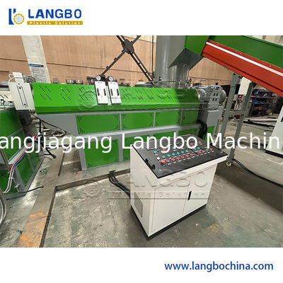 Plastic PP/PE Post-Consumer Film Granulating Extruder Machine for Re-Pelletizing