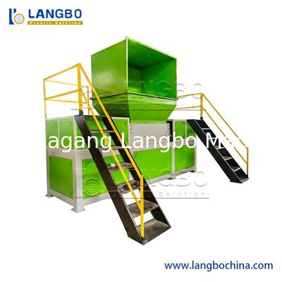 プラスチック袋破砕機/廃プラスチックフィルム破砕機/プラスチックフィルムシュレッダー機/織布袋破砕機、シングル/ダブルシャフトシュレッダー機