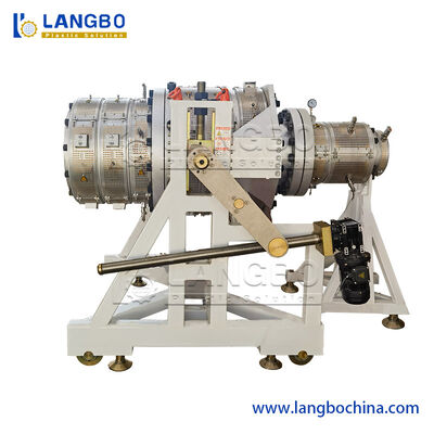 プラスチック ポリ塩化ビニールの管の生産ライン機械円錐対ねじ押出機