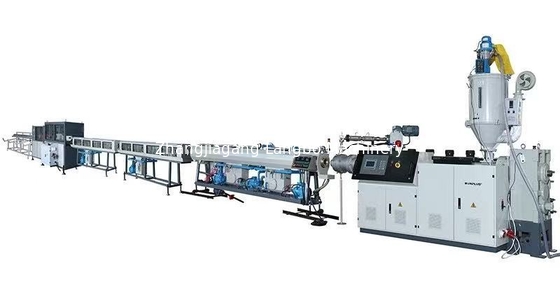 110mmのPEの管の生産の放出ラインPLCの単一ねじ