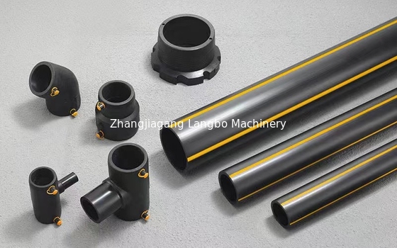 プラスチックHDPEパイプエクストルーダーマシン 高出力水道パイプ生産ライン 90mm
